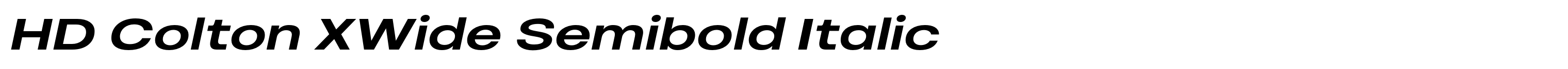 HD Colton XWide Semibold Italic